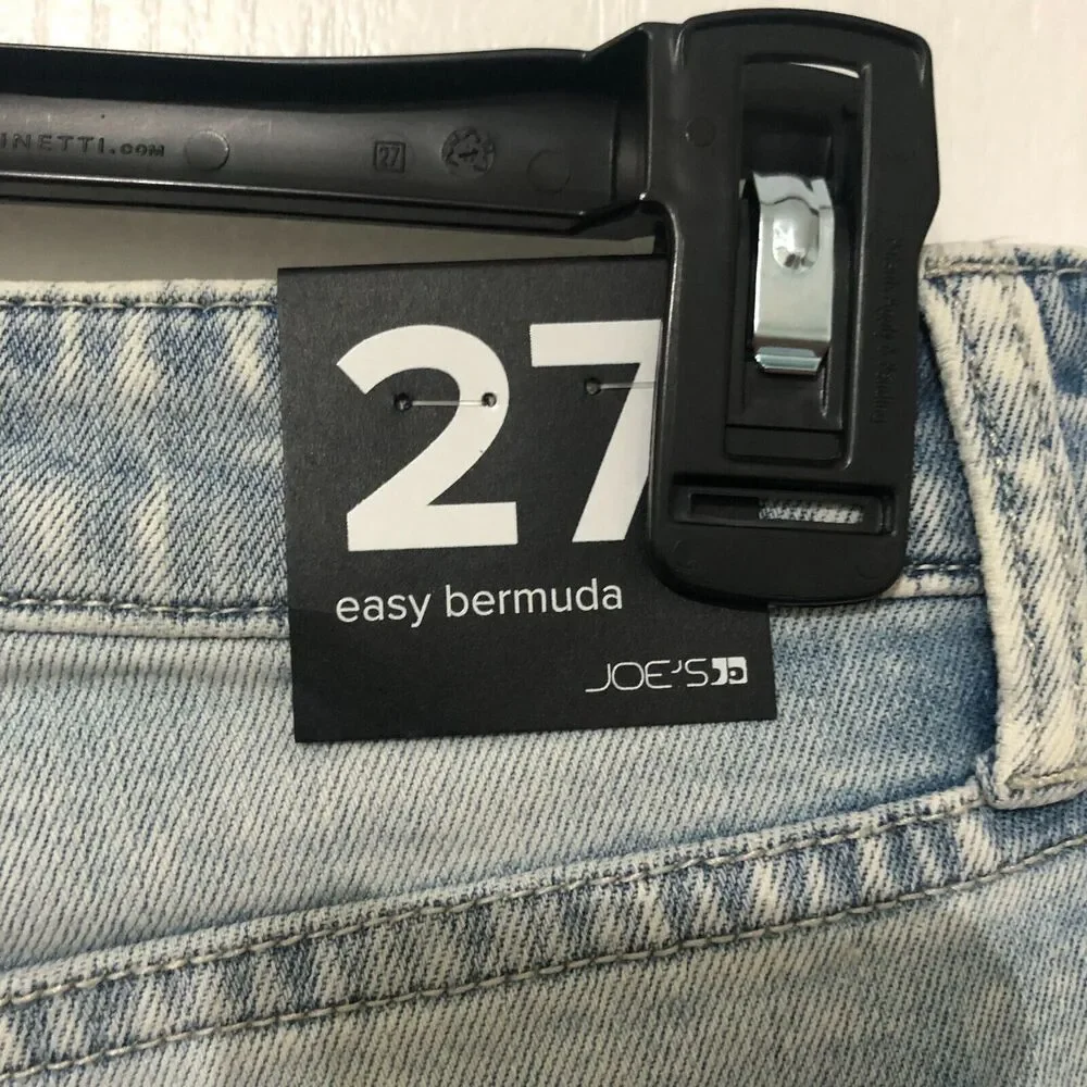 Joes‎ Jeans Easy Bermuda Shorts Commerce Light Blue Distressed Denim Size 27 NWT